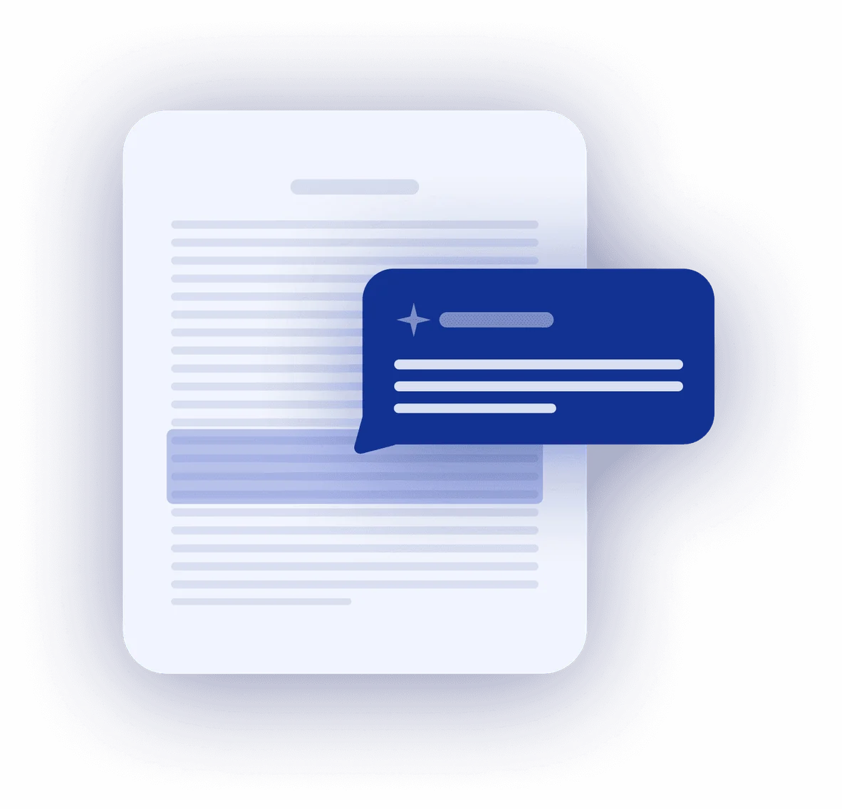 A student document with an AI feedback comment